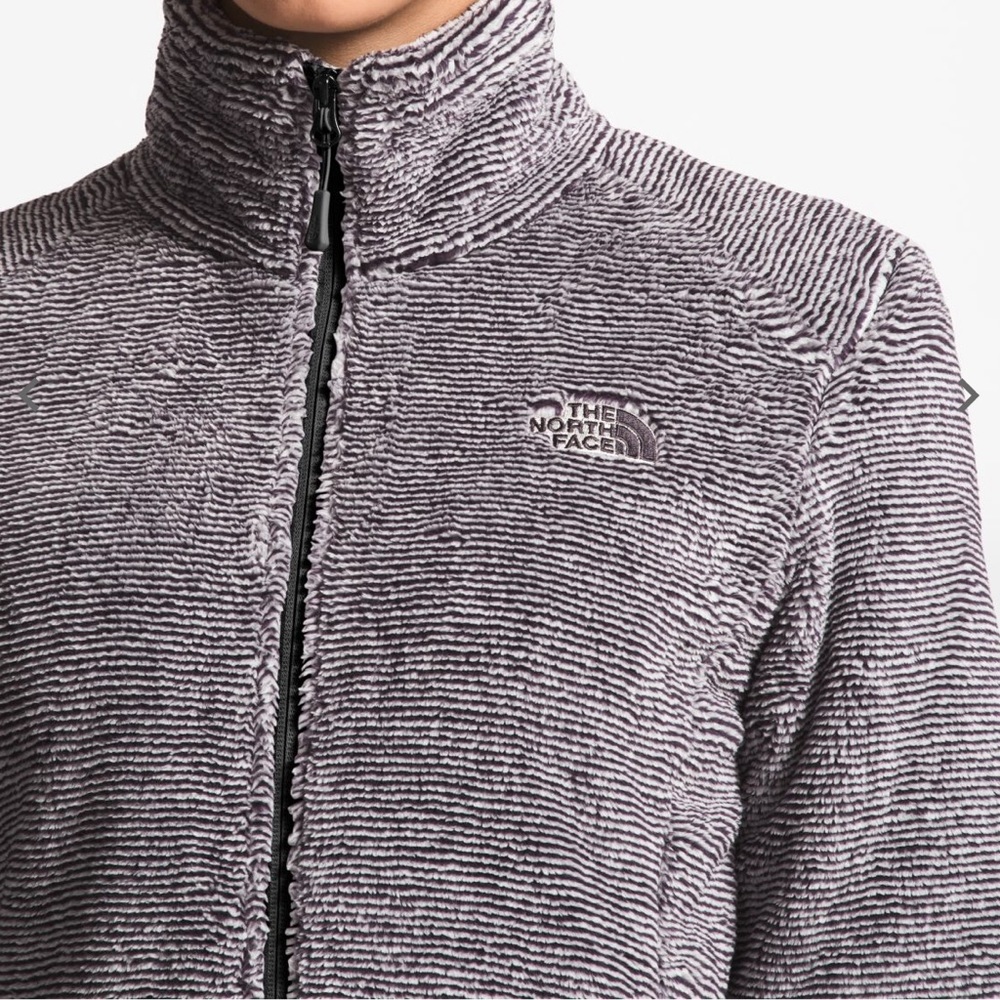 North Face Osito Black Gray Fleece Jacket Coat